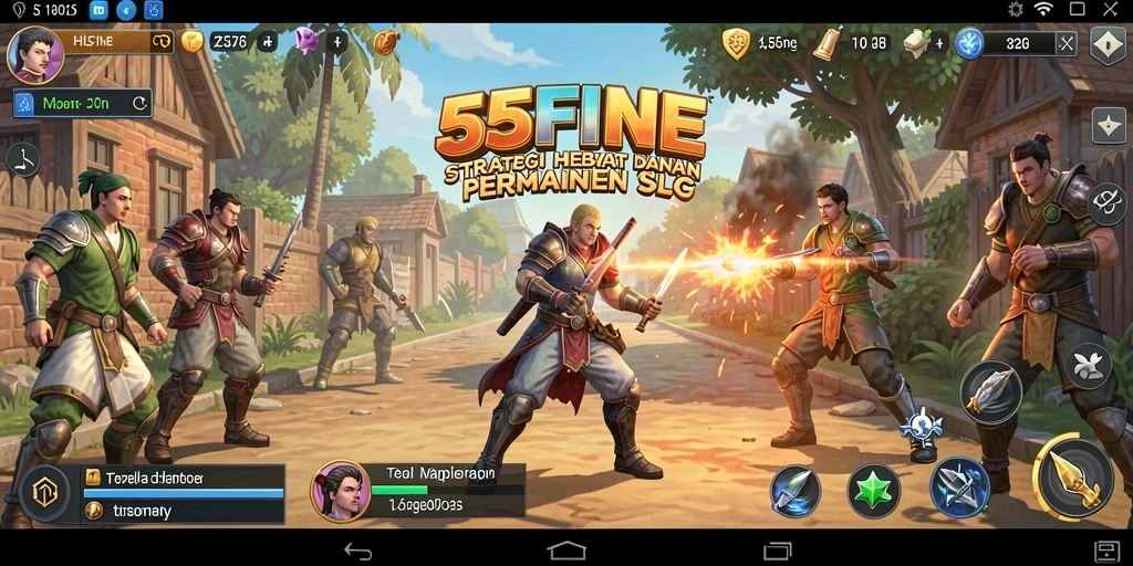 Tampilan gameplay menarik dari 55FIVE dengan taktik SLG.