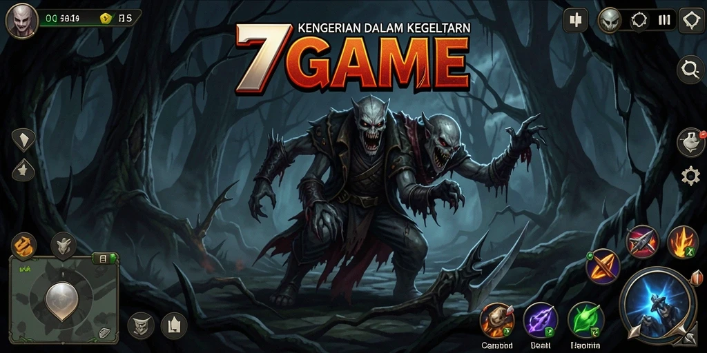 Tampilan menakutkan dari gameplay 7GAME yang penuh ketegangan.