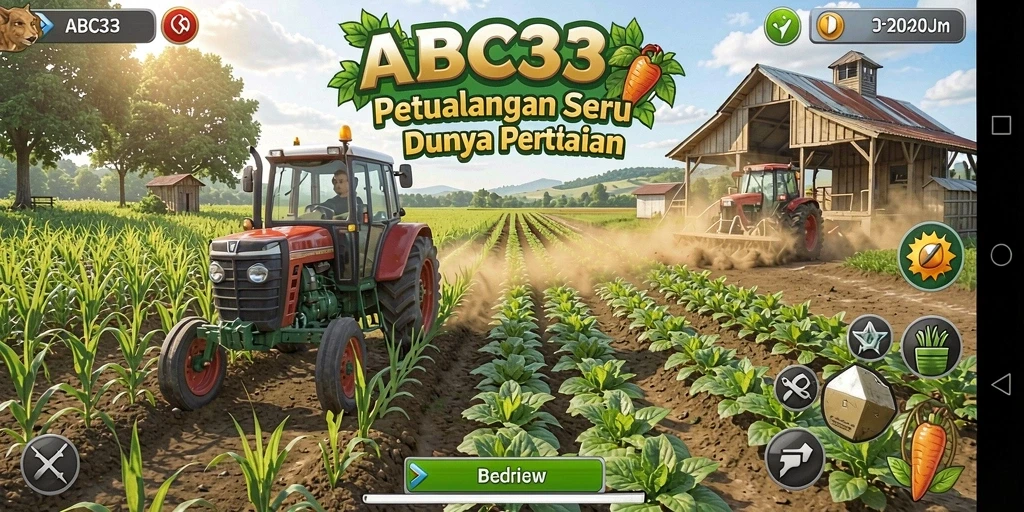 Tampilan menarik gameplay di dunia pertanian ABC33.