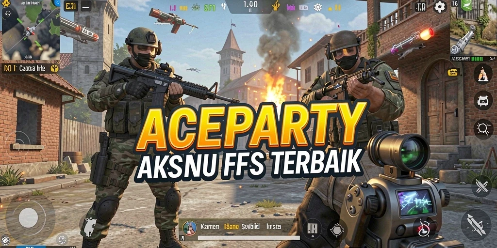 Gameplay seru dalam ACEPARTY dengan aksi FPS yang mendebarkan.