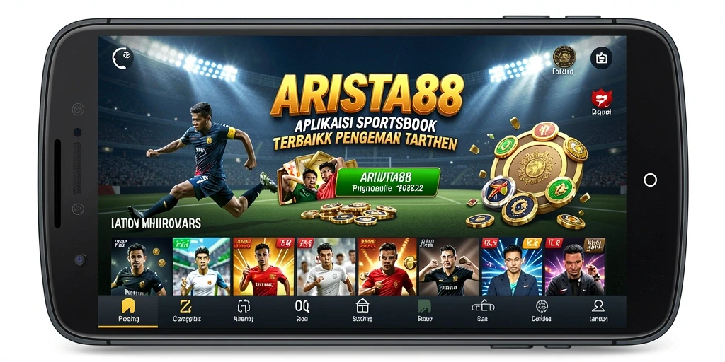 Tampilan utama ARISTA88 menampilkan berbagai opsi taruhan olahraga.