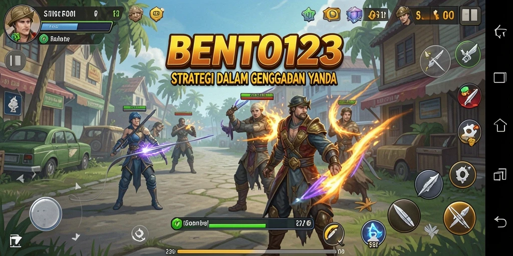 Tampilan gameplay <strong>BENTO123</strong> yang intens dan strategi menarik.