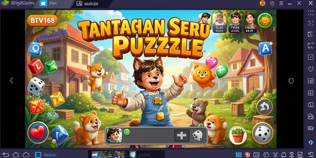 Tampilan gameplay <strong>BTV168</strong> yang penuh warna dan menantang.