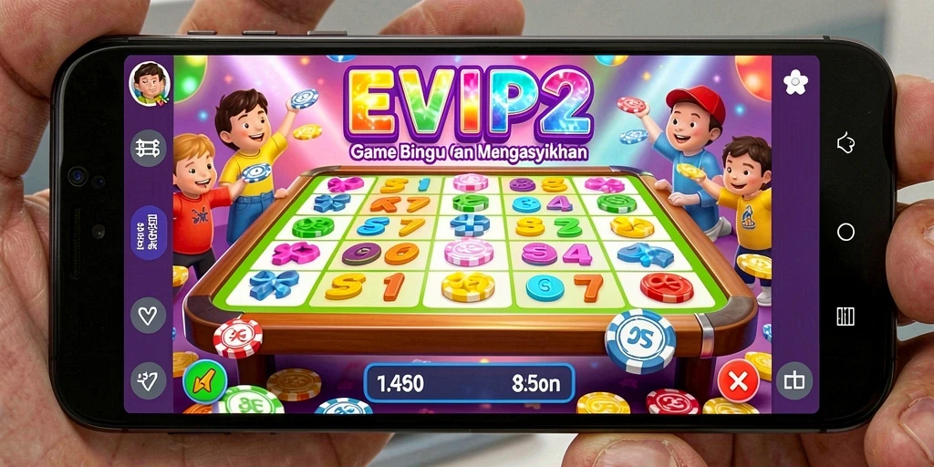 Tampilan gameplay yang seru dalam permainan Bingo EVIP2.