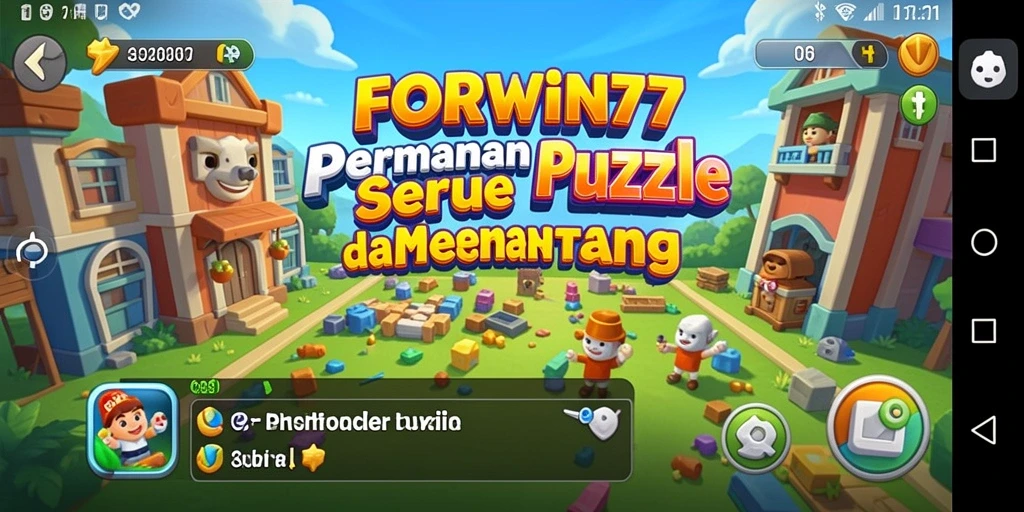 Tampilan gameplay seru dan menantang di FORWIN77.
