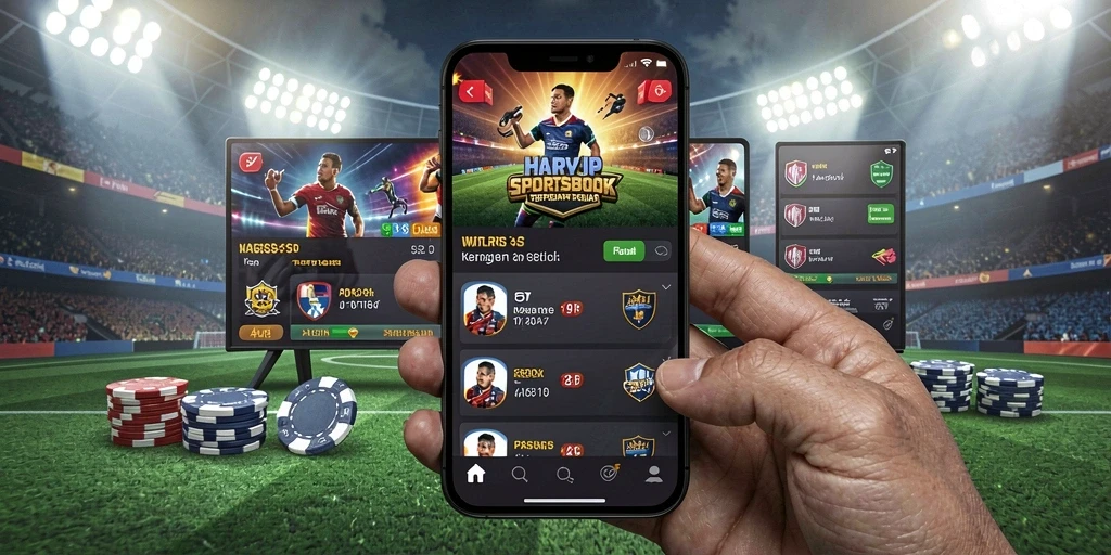 Tampilan menarik dari gameplay Sportsbook HARAPJP.