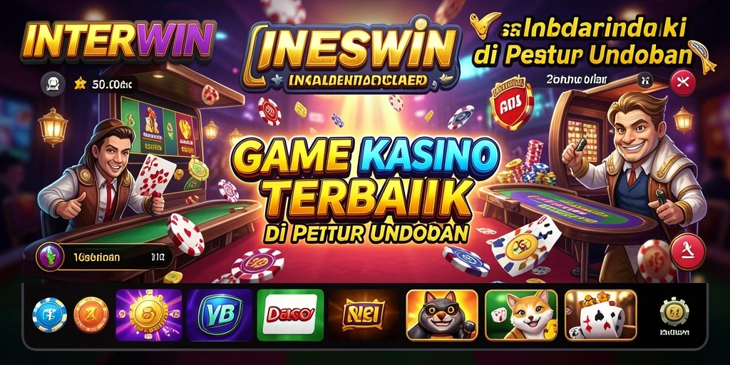Screenshot menampilkan gameplay seru dari INTERWIN dalam suasana Kasino.