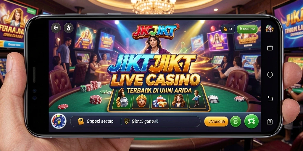 Tampilan gameplay JKTJKT yang mengesankan dalam sesi Live Casino.