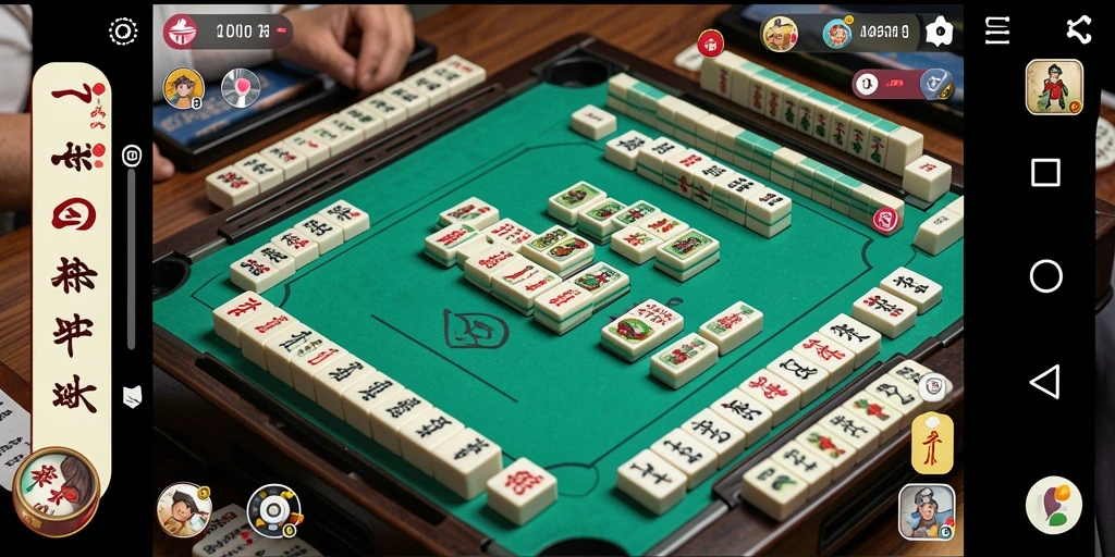 Screenshot gameplay JUARAGO menunjukkan keseruan permainan Mahjong.