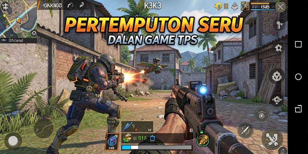 Gameplay seru K3K3 dalam aksi tembak-menembak yang mendebarkan.