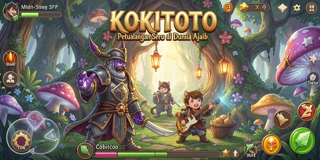 Screenshot gameplay KOKITOTO menampilkan petualangan yang seru dan menantang.