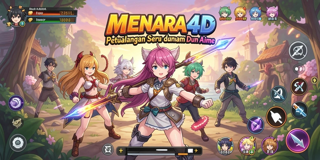 Screenshot gameplay MENARA4D yang menampilkan aksi seru.
