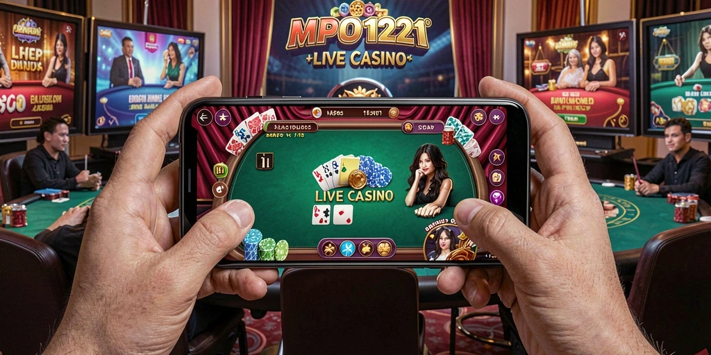 Tampilan gameplay Live Casino yang menarik di MPO1221.