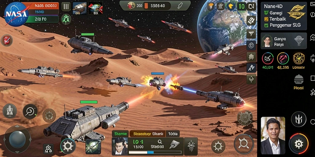 Tampilan gameplay seru dalam NASA4D yang penuh strategi.