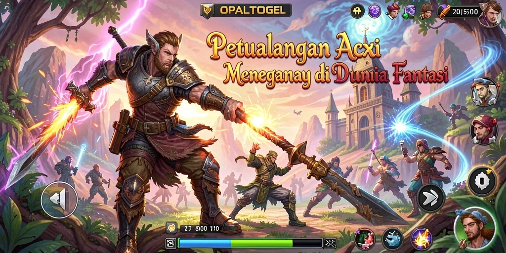 Tampilan gameplay ARPG yang mendebarkan dan penuh aksi.