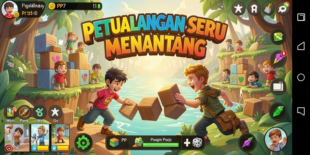 Tampilan gameplay menarik dalam PP7 yang penuh tantangan.