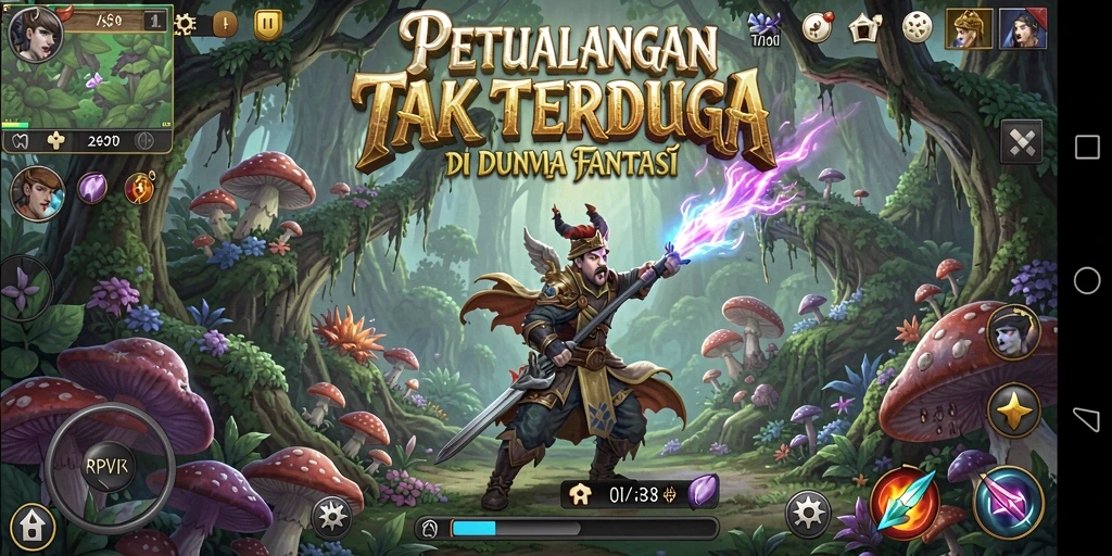 Tampilan gameplay RPVIP6 dengan aksi petualangan yang seru dan mendebarkan.