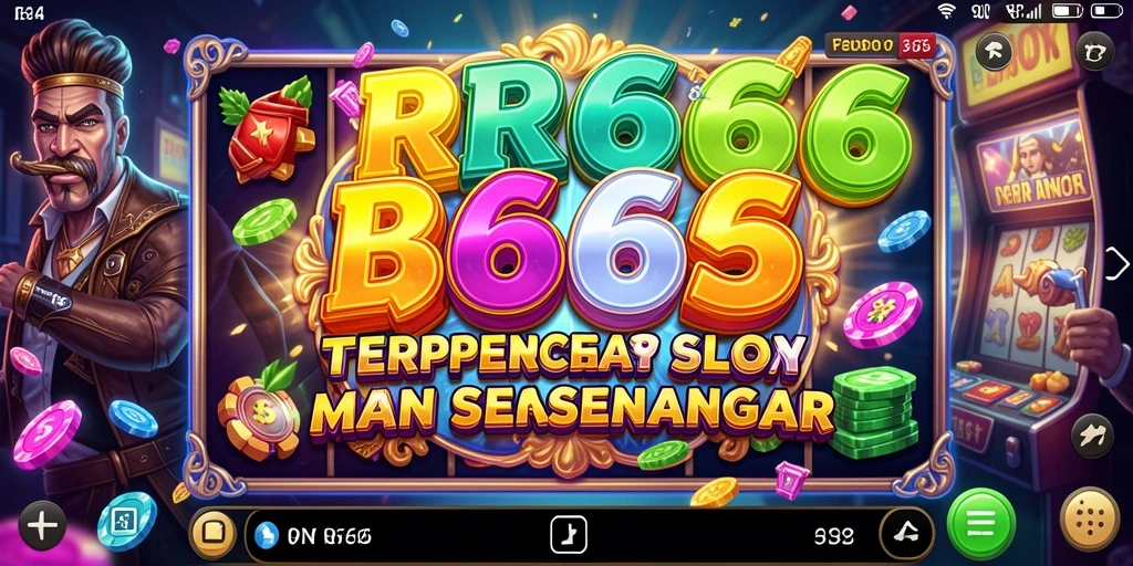 Tampilan gameplay slot RR666 yang mendebarkan dan penuh warna.