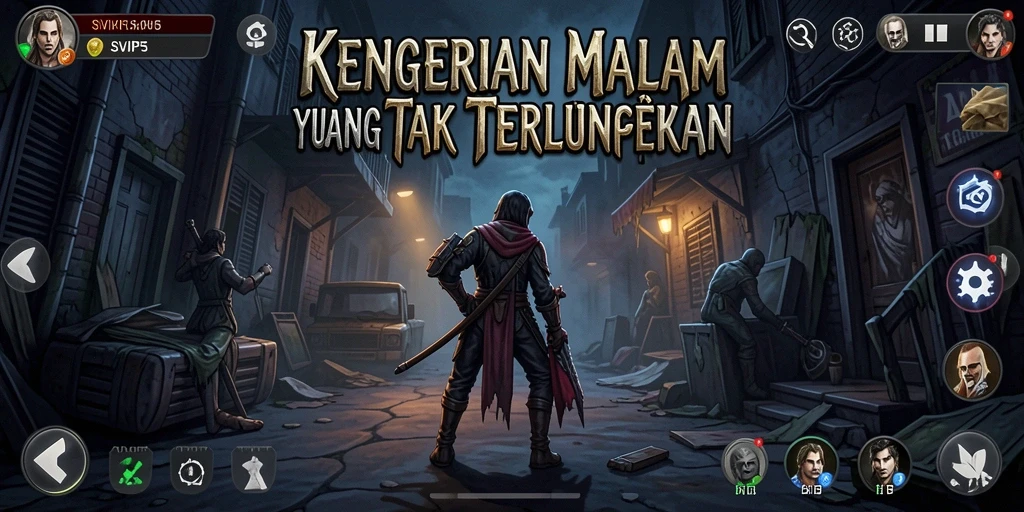 Tampilan gameplay menegangkan SVIP5 di dunia horor.