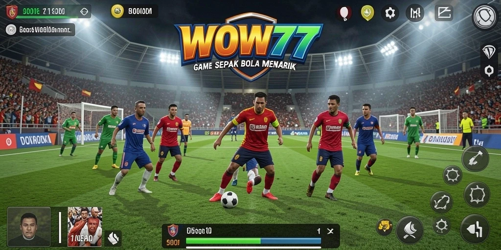 Menampilkan aksi mendebarkan dalam pertandingan sepak bola WOW77.
